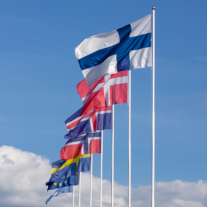 Nordic flags